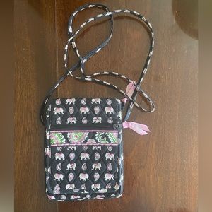 Vera Bradley small crossbody. “Pink Elephants”